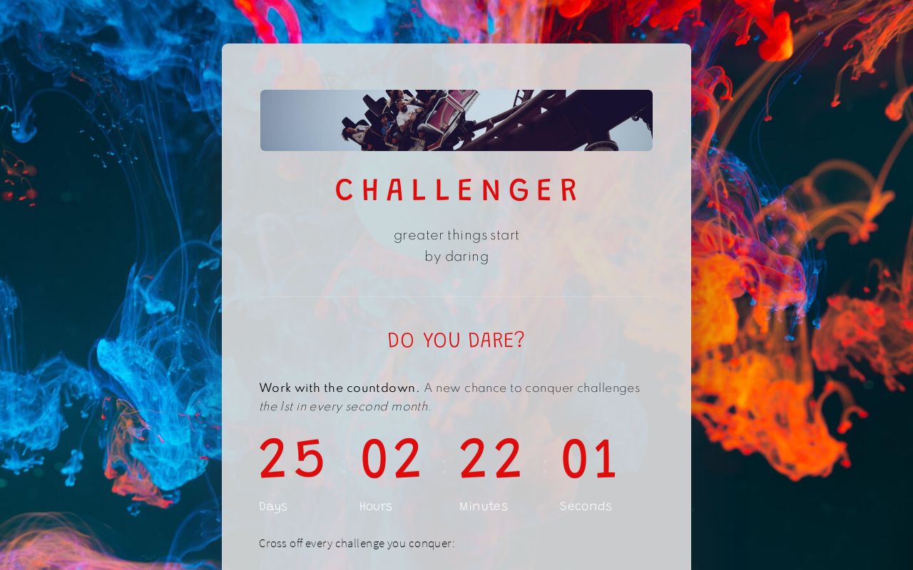 Carrd profile picture for @challenger